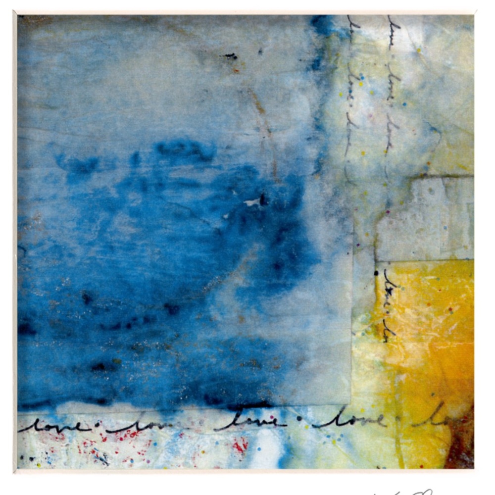 Tranquility Abstract Print in Mat from original painting by Kathy Morton Stanion